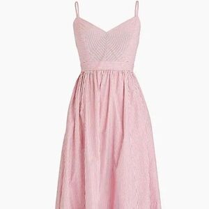 J Crew Sundress Red and White stripes